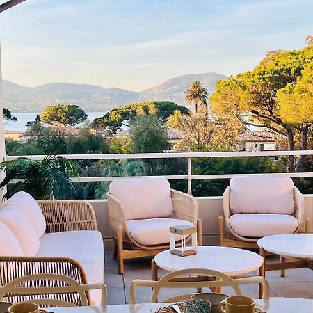 Terrasse Vue Mer - Appartement 6 Pers, 3 Chambres Et Parking A St Tropez 쎙뜨호뻬 외부 사진