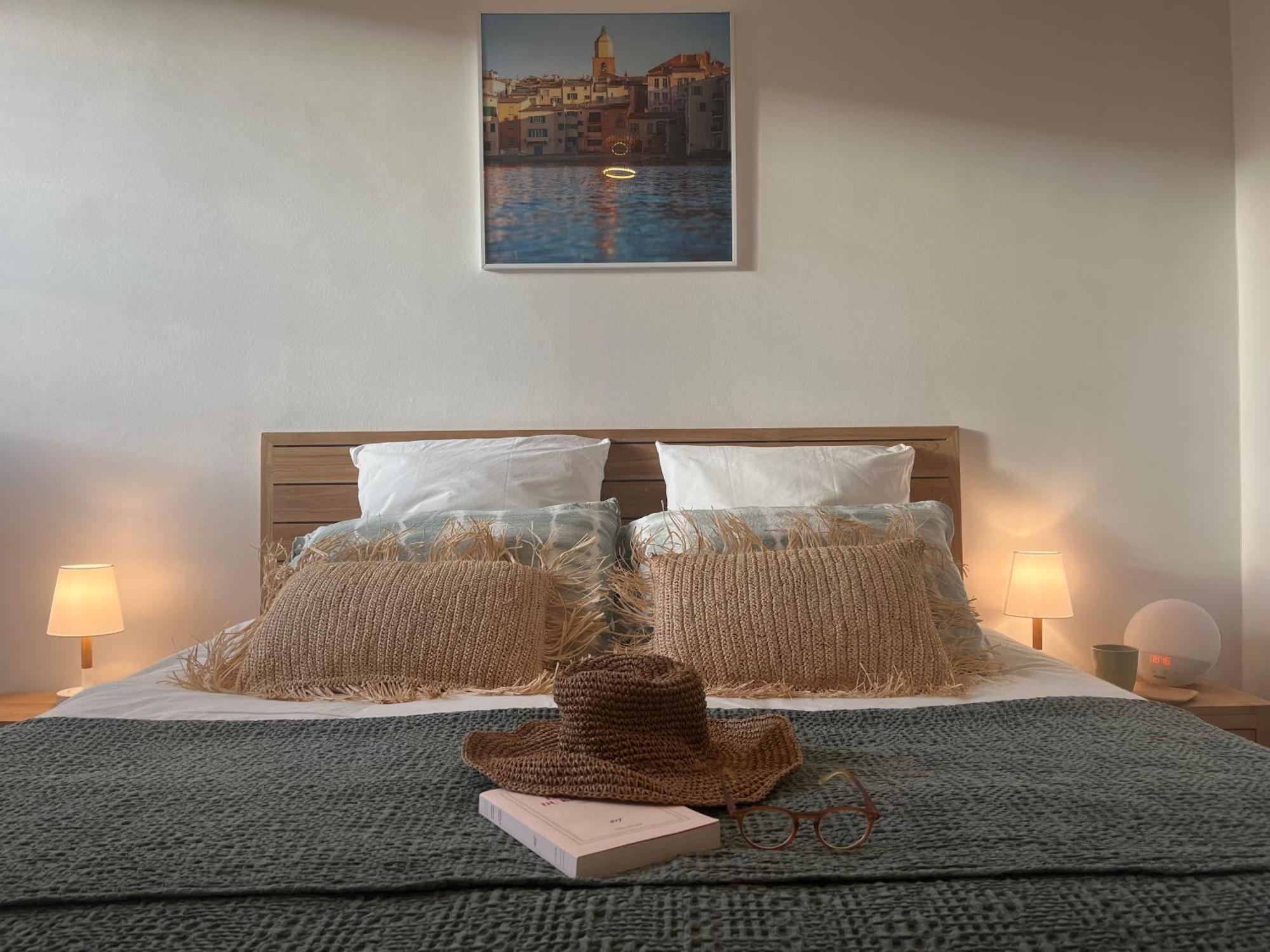 Terrasse Vue Mer - Appartement 6 Pers, 3 Chambres Et Parking A St Tropez 쎙뜨호뻬 외부 사진